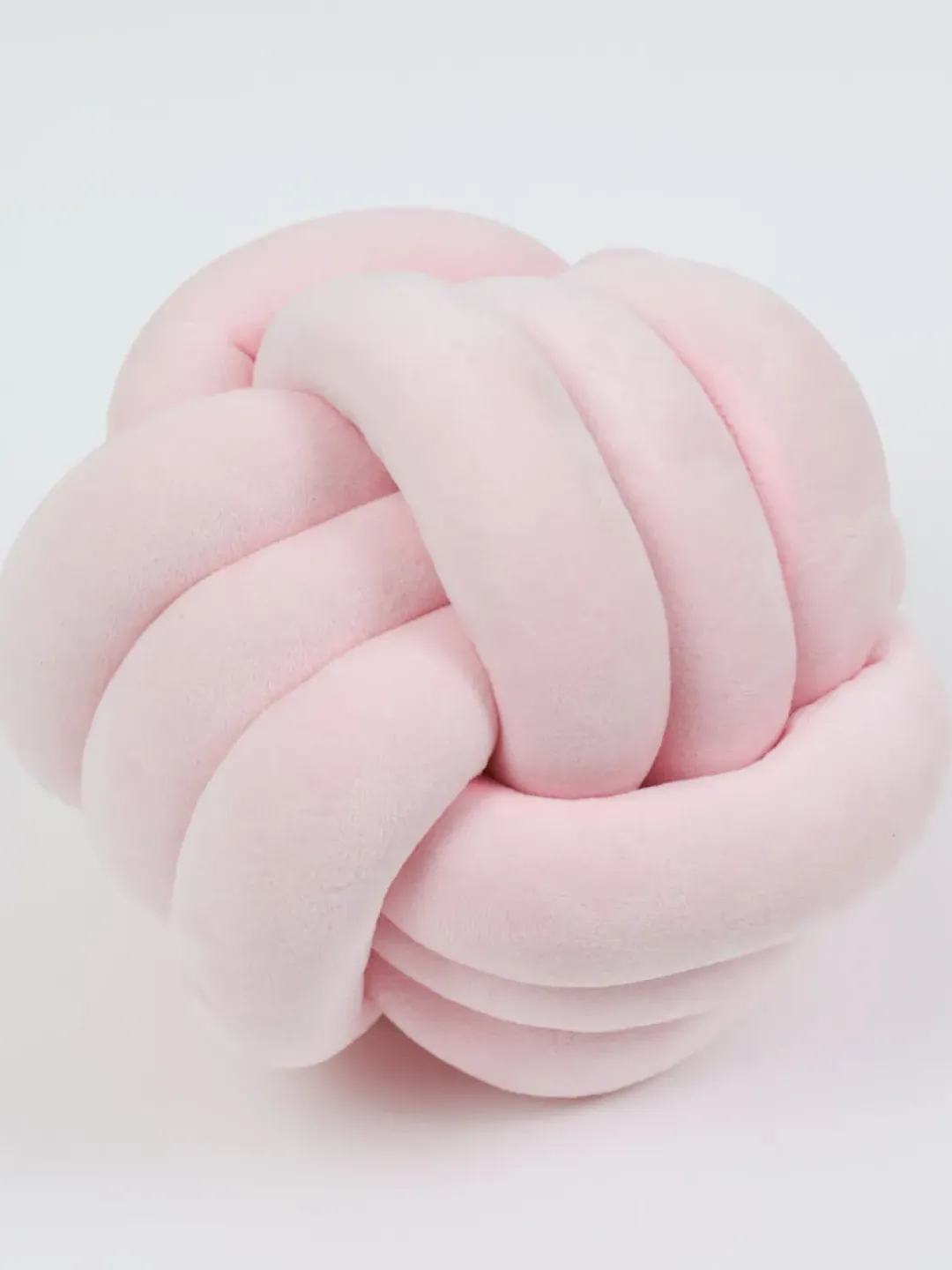 Inspire Me! Home Decor PILLOWS, RUGS, & THROWS Blush Woven Velvet Round Pillow Clearance