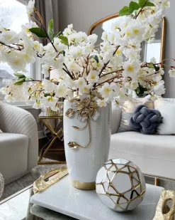 Inspire Me! Home Decor 40″ Pink Cherry Blossom Stem Hot