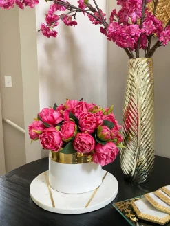 Inspire Me! Home Decor Pink Peony Stem Discount