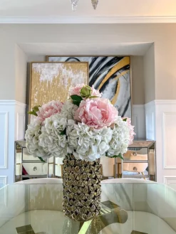 Inspire Me! Home Decor 30″ Pink Real Touch Cymbidium Orchid Stem Fashion