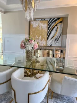 Inspire Me! Home Decor 30″ Pink Real Touch Cymbidium Orchid Stem Fashion