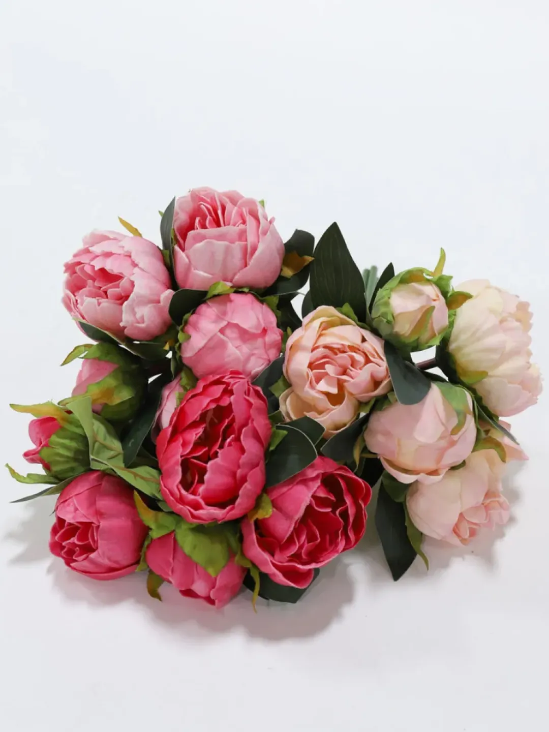 Inspire Me! Home Decor Real Touch Pink Tone Peony Bundle (3 Colors) Fashion