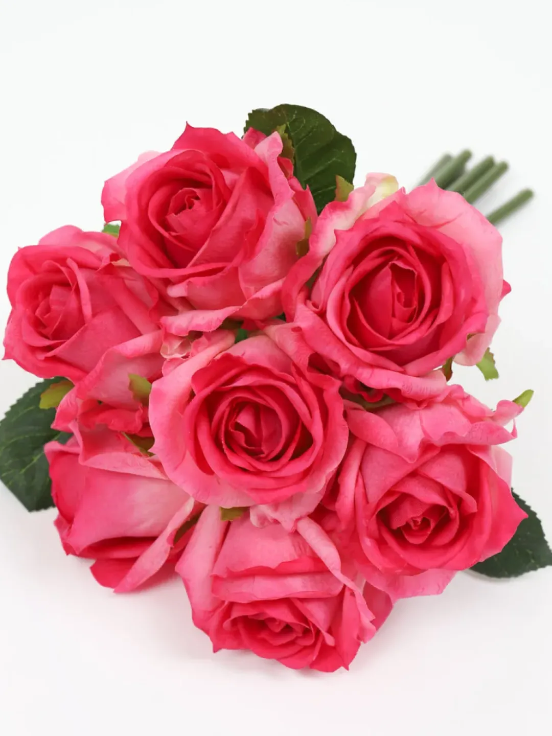 Inspire Me! Home Decor 12″ Real Touch Rose Bundle (3 Colors) Sale