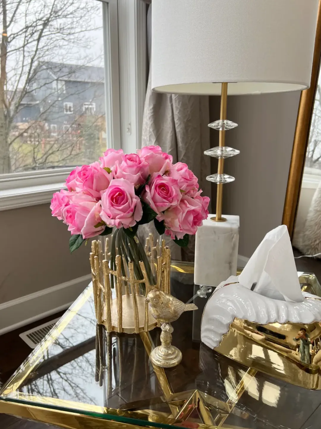 Inspire Me! Home Decor 12″ Real Touch Rose Bundle (3 Colors) Sale