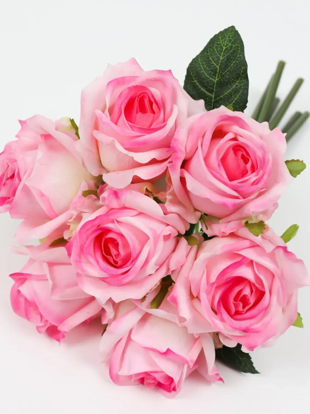 Inspire Me! Home Decor 12″ Real Touch Rose Bundle (3 Colors) Sale