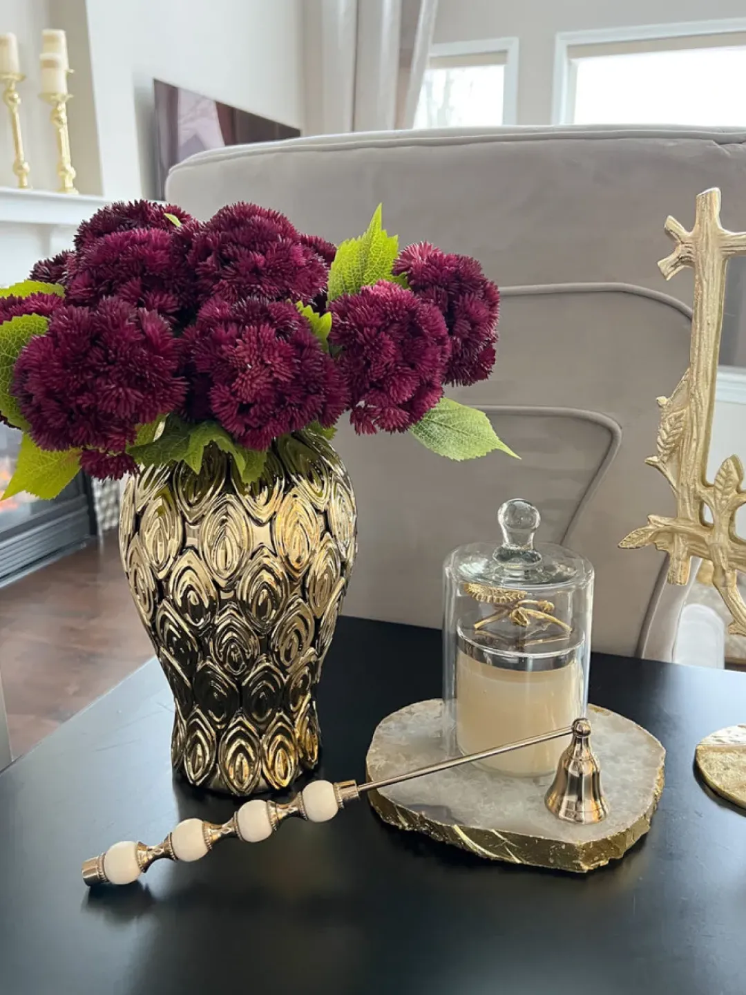 Inspire Me! Home Decor Real Touch Purple Tulip Bundle (3 Shades) Fashion