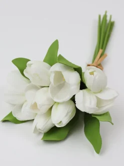 Inspire Me! Home Decor Real Touch Tulip Bouquet (8 Colors) Hot