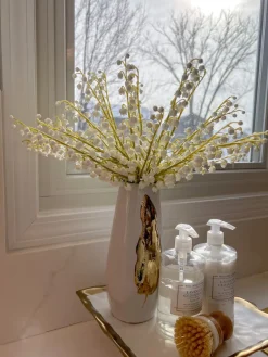 Inspire Me! Home Decor Real Touch White Open Tulip Bundle Hot