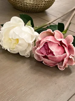 Inspire Me! Home Decor Real-Touch Full Peony Stems (3 Colors) Fashion