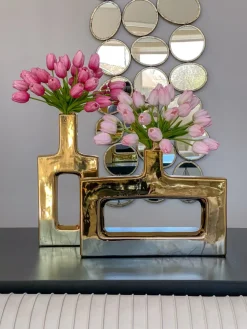 Inspire Me! Home Decor Rectangle Marble Tray With Gold Edge Best