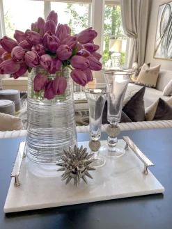 Inspire Me! Home Decor Rhinestone Detailed Glass Vase (2 Sizes) Hot
