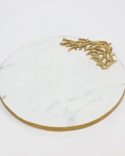 Inspire Me! Home Decor Round Gold Jar With Crocodile Print Pattern (2 Sizes) Outlet