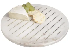 Inspire Me! Home Decor Round Marble Tray With Gold Branch & Bird Details Outlet