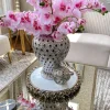 Inspire Me! Home Decor Round Marble Tray With Gold Edge And Metal Details Sale
