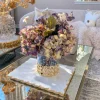 Inspire Me! Home Decor Round Mirrored Tray With Gold Flower Design Sale