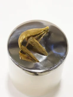 Inspire Me! Home Decor Set Of 2 Crumpled Leaf Candle Sticks Clearance