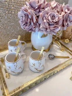 Inspire Me! Home Decor Set Of 2 Double Wall Mugs Hot