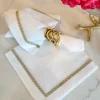 Inspire Me! Home Decor Set Of 4 Embroidered Border Napkins (2 Colors) Hot