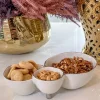 Inspire Me! Home Decor Set Of 2 Gold Hammered Snack Bowls Clearance