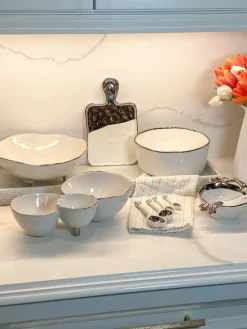 Inspire Me! Home Decor Set Of 2 Gold Hammered Snack Bowls Clearance