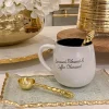 Inspire Me! Home Decor Set Of 3 Gold Flower Tea Spoons Discount