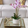 Inspire Me! Home Decor Set Of 2 Gold Mirrored Trays Fashion