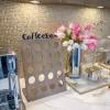 Inspire Me! Home Decor Set Of 2 Hammered Glass Pumps With Gold Tops And White Jeweled Flower Details Sale