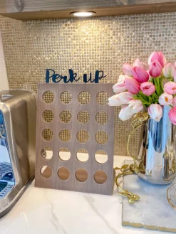 Inspire Me! Home Decor Set Of 2 Hammered Glass Pumps With Gold Tops And White Jeweled Flower Details Sale