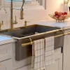 Inspire Me! Home Decor Set Of 2 Metallic Thread Gold Silver Dish Cloths Sale