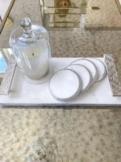 Inspire Me! Home Decor Silver And Gold Detailed Lid Candle – Vanilla (6 Styles) Hot