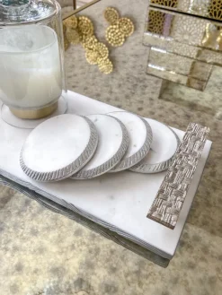 Inspire Me! Home Decor Silver And Gold Detailed Lid Candle – Vanilla (6 Styles) Hot
