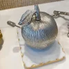 Inspire Me! Home Decor Silver And White 3 Section Serving Bowls Online