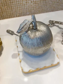 Inspire Me! Home Decor Silver And White 3 Section Serving Bowls Online