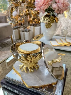Inspire Me! Home Decor Silver Apple Honey Dish Online
