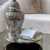 Inspire Me! Home Decor Silver And White Twisted Vase (2 Sizes) Outlet