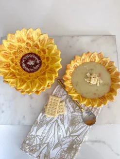 Inspire Me! Home Decor Silver Bowl With Gold Floral Handle Online