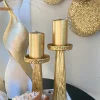 Inspire Me! Home Decor Silver Candle Holder With Leaf Branch Design Online