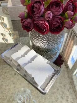 Inspire Me! Home Decor Silver Extra Mini Cut-Out Ginger Jar Clearance