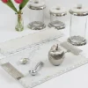 Inspire Me! Home Decor Silver & Gold Bathroom Set With Gold Vine Detail (5 Piece) Best