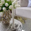 Inspire Me! Home Decor Silver Leaf Tea Light Holder Best