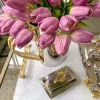 Inspire Me! Home Decor Silver Lotus Flower Candle Holder Best