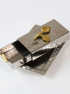Inspire Me! Home Decor Silver Lotus Flower Candle Holder Best
