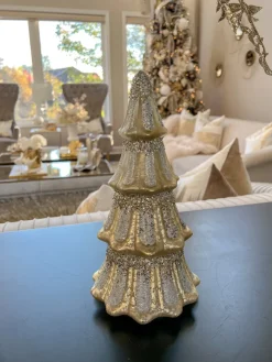 Inspire Me! Home Decor Silver Pillar Candle With Silver Glitter Band Sale