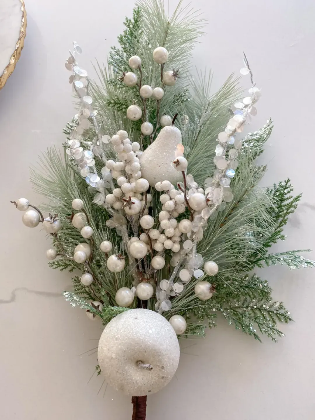 Inspire Me! Home Decor Silver Spiked Stem Floral Stems Clearance