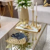 Inspire Me! Home Decor Silver Semi-Circle W/ Marble Top Candle Holder (3 Sizes) Sale