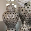Inspire Me! Home Decor Small Rectangular Glass Tray With White Jeweled Flower Details Fashion