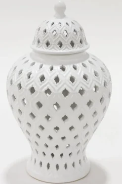 Inspire Me! Home Decor Small Rectangular Marble Tray With White Jeweled Flower Details Clearance