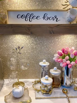 Inspire Me! Home Decor Spoon With Mosaic Design Gold Handle Fashion