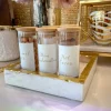 Inspire Me! Home Decor Square Crystal Tray With Gold Edge Outlet