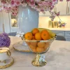 Inspire Me! Home Decor Square Marble Tray With Gold Edge (2 Sizes) Sale